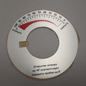 Шкалы из металла — Шкала для кнопки из алюминия — фото